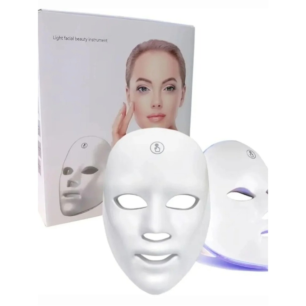 LED White Beauty Mask for Face, Mask Formulation Facial Skin Care
